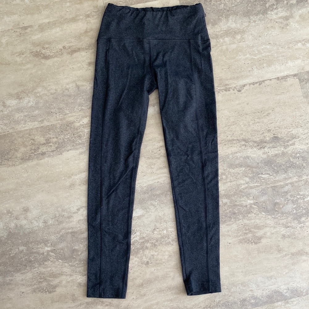 Oiselle gray/charcoal running tights size 2